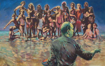 Mark Krause - Farbe ist Musik 2012 Öl auf Leinen 200 x 216 cm